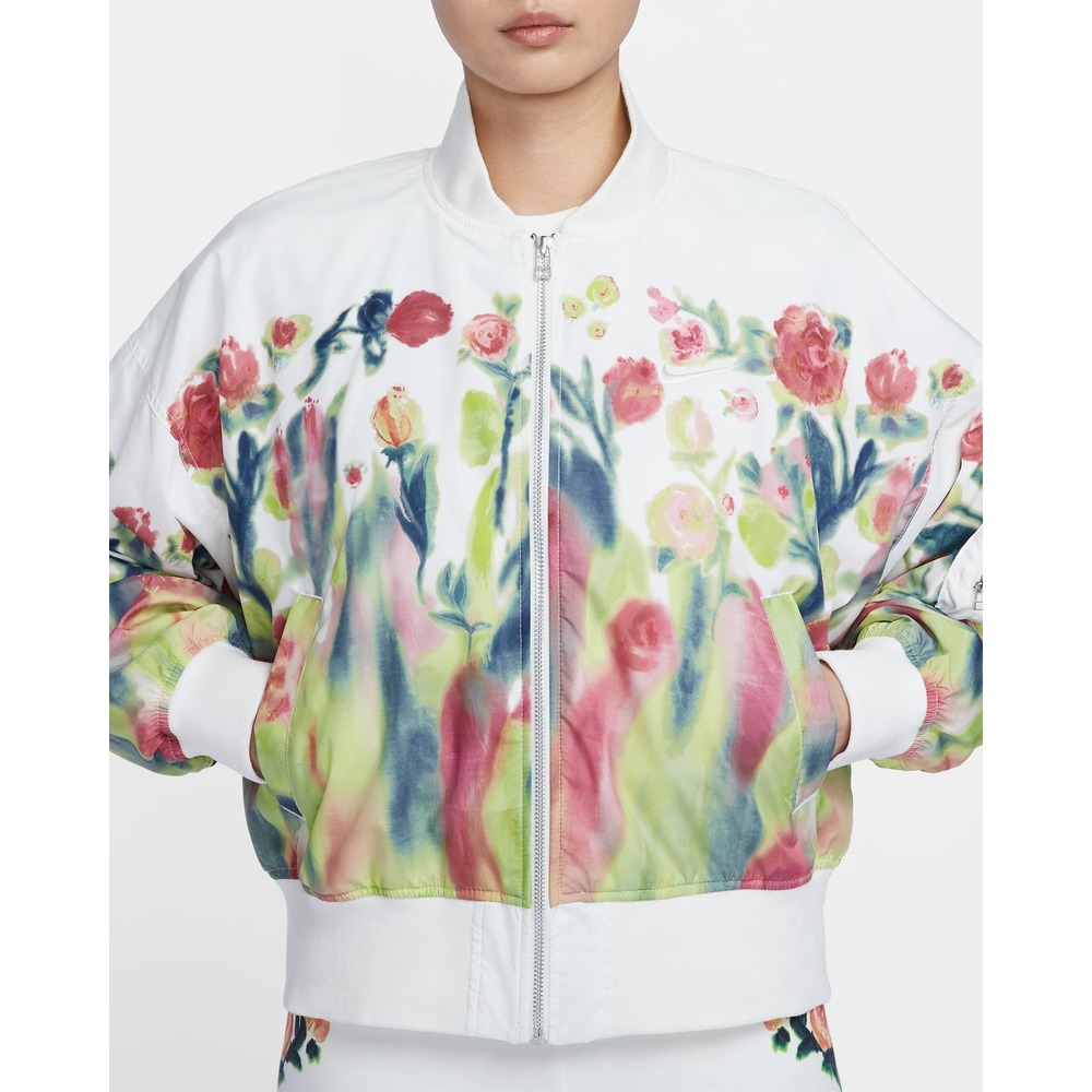 NWT Women's Nike Sportswear Artist Collaboration Bomber Jacket - Small - Floral - Picture 10 of 10